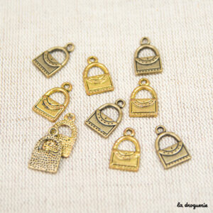 Perle Amulette sac façon Kelly | Perle 18 x 11 mm