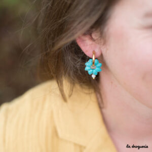 Boucles d'oreilles Blue lagoon | Kit bijou