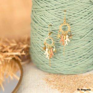 Boucles d'oreilles Danse de corail | Kit bijou