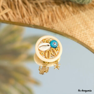 Broche Blue lagoon | Kit bijou