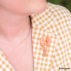 Broche Shiny homard | Kit bijou