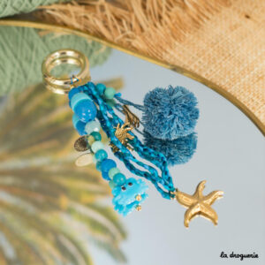 Porte-clés Blue lagoon | Kit bijou