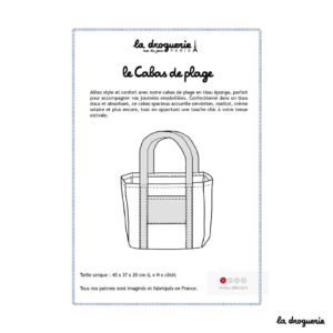 Patron cabas de plage