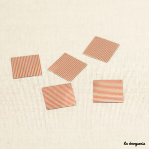 Perle Paillette lignée Miroir carré | Perle 30 mm
