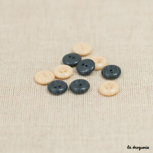 Bouton Grain de sable bourrelet 2 trous 12 mm