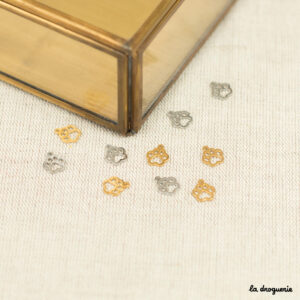 Perle Allure coussinets empreinte | Perle 10 x 8 mm