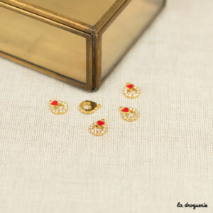 Perle Allure shiny Comtesse cœur | Perle 13 x 10 mm