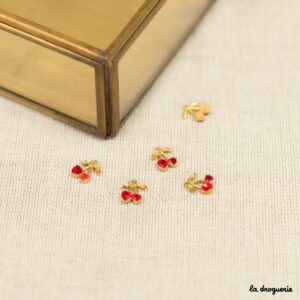 Perle Allure shiny cerise coeur | Perle 12 x 10 mm