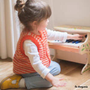 Cardigan enfant Jardin de Montpensier | Kit à tricoter