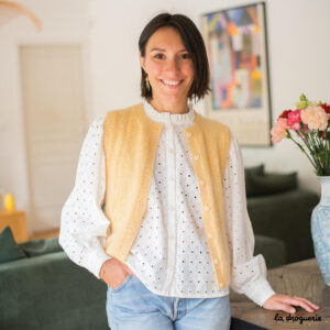 Cardigan femme Jardin de Montpensier | Kit à tricoter