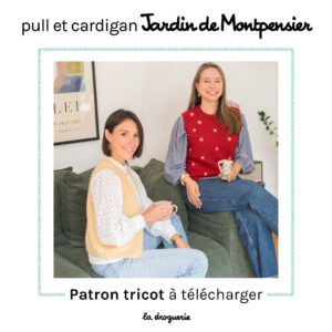 Fiche pull et cardigan femme Jardin de Montpensier | Patron tricot à télécharger