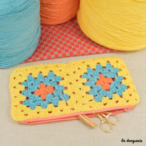 Granny square, ma petite trousse - Pastel | Kit à crocheter