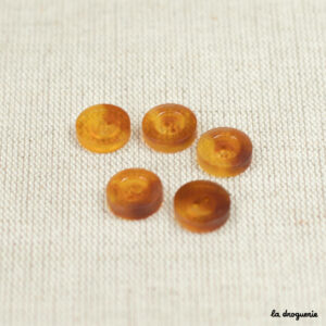 Bouton Ecaille bourrelet 2 trous 12 mm