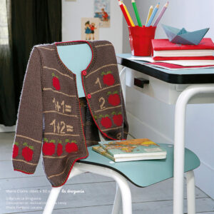 Cardigan enfant Rentrée des classes | Kit à tricoter