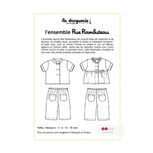 Patron Petit haut et pantalon bébé Rue Rambuteau